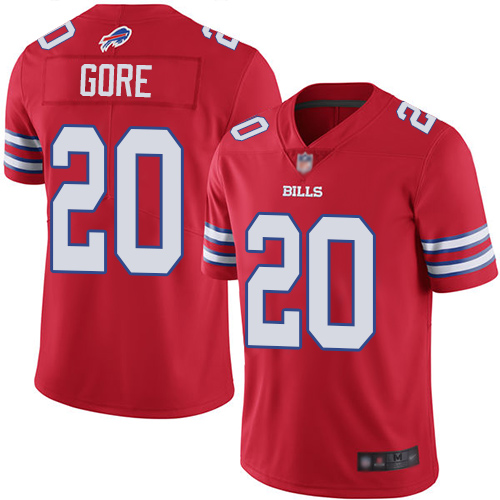 Men Buffalo Bills #20 Frank Gore Limited Red Rush Vapor Untouchable NFL Jersey